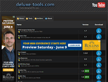 Tablet Screenshot of deluxe-tools.com